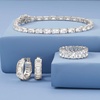 image:imageRossSimons 750 ct tw Baguette CZ Tennis Bracelet in Sterling SilverCubic Zirconia