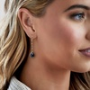 image:imageRossSimons 750 ct tw Sapphire Paper Clip Link Drop Earrings in 18kt Gold Over Sterling