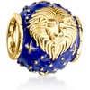 image:imageRossSimons Capricorn  Blue Enamel Zodiac Bead Charm in 18kt Gold Over Sterling