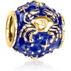image:imageRossSimons Capricorn  Blue Enamel Zodiac Bead Charm in 18kt Gold Over Sterling
