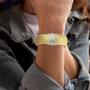 image:imageRossSimons Charles Garnier Aurora 110 ct tw CZ Wide Cuff Bracelet in 18kt Gold Over Sterling With Sterling Silver 7 inches