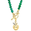 image:imageRossSimons Diamond Apple Charm in 18kt Gold Over Sterling