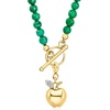 image:imageRossSimons Diamond Apple Charm in 18kt Gold Over Sterling
