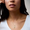 image:imageRossSimons Diamond Cat Pendant Necklace in 18kt Gold Over Sterling 18 inches