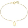 image:imageRossSimons Italian 10kt Yellow Gold Cross CutOut Charm Braceletno gemstone