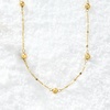 image:imageRossSimons Italian 14kt Yellow Gold Bead Station LumachinaChain NecklaceNo Gemstone