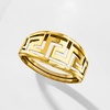 image:imageRossSimons Italian 14kt Yellow Gold Greek Key RingNo Gemstone