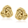 image:imageRossSimons Italian 14kt Yellow Gold Love Knot Jewelry Set Necklace and Stud Earrings 18 inches