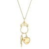 image:imageRossSimons Italian 14kt Yellow Gold Scrolled Charm Holder Pendant