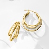 image:imageRossSimons Italian 14kt Yellow Gold TripleHoop Earrings
