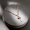 image:imageRossSimons Italian 18kt Gold Over Sterling Cross NecklaceNo Gemstone