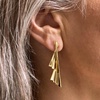 image:imageRossSimons Italian 18kt Gold Over Sterling Fan Drop Earrings