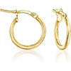 image:imageRossSimons Italian 18kt Gold Over Sterling Jewelry Set Hoop Earrings and 2 Pairs Of Interchangeable Religious Drops