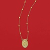 image:imageRossSimons Italian 18kt Gold Over Sterling Miraculous Medal Bead Station NecklaceNo Gemstone