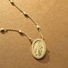 image:imageRossSimons Italian 18kt Gold Over Sterling Miraculous Medal Bead Station NecklaceNo Gemstone