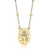 image:imageRossSimons Italian 18kt Gold Over Sterling Miraculous Medal Bead Station NecklaceNo Gemstone