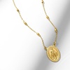image:imageRossSimons Italian 18kt Gold Over Sterling Miraculous Medal Bead Station NecklaceNo Gemstone