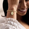 image:imageRossSimons Italian 18kt Gold Over Sterling Miraculous Medal Bead Stretch Braceletno gemstone