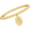 image:imageRossSimons Italian 18kt Gold Over Sterling Miraculous Medal Bead Stretch Braceletno gemstone