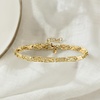 image:imageRossSimons Italian 18kt Gold Over Sterling RectangularLink Bracelet 7 inches