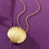 image:imageRossSimons Italian 18kt Gold Over Sterling Seashell Pendant Necklace 18 inches