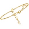 image:imageRossSimons Italian 18kt Gold Over Sterling Star Hand Chain Bracelet 7 inches