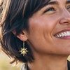 image:imageRossSimons Italian 18kt Gold Over Sterling Sun Drop Earrings