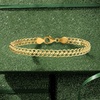 image:imageRossSimons Italian 18kt Yellow Gold FlatLink Chain Braceletno gemstone