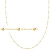 image:imageRossSimons Italian 2mm 10kt Yellow Gold Bead Station NecklaceNo Gemstone