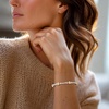 image:imageRossSimons Italian 48mm Graduated Sterling Silver and 18kt Gold Over Sterling Bead Braceletno gemstone