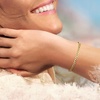 image:imageRossSimons Italian 4mm 14kt Yellow Gold CurbLink Braceletno gemstone