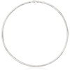 image:imageRossSimons Italian 4mm Reversible Omega Necklace in 2Tone Sterling SilverNo Gemstone
