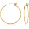 image:imageRossSimons Italian 50 ct tw CZ Jewelry Set Stud Earrings and Hoop Earring Jackets in 18kt Gold Over Sterling