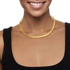 image:imageRossSimons Italian 6mm Reversible Omega Necklace in 2Tone Sterling SilverNo Gemstone