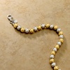 image:imageRossSimons Italian 6mm Sterling Silver and 18kt Gold Over Sterling Bead Braceletno gemstone