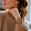 image:imageRossSimons Italian Black and GoldColored Murano Glass Bead Wrap Bracelet