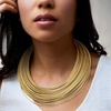image:imageRossSimons Italian MultiStrand Flex Necklace With 18kt Gold Over Sterling 18 inches
