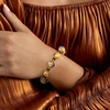 image:imageRossSimons Italian Multicolored Murano Glass Floral Bead Bracelet With 18kt Gold Over Sterling 7 inches