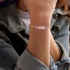 image:imageRossSimons Italian Pink Murano Glass Floral Bead Wrap Bracelet