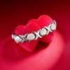 image:imageRossSimons Italian Sterling Silver Brushed and Polished XoLink Braceletno gemstone