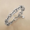 image:imageRossSimons Italian Sterling Silver Chunky CableLink Braceletno gemstone
