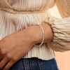 image:imageRossSimons Italian Sterling Silver Hammered Bangle Braceletno gemstone