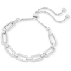 image:imageRossSimons Italian Sterling Silver Paper Clip Link Bolo Bracelet