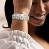 image:imageRossSimons Italian Sterling Silver SquarePattern Cuff Braceletno gemstone