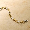 image:imageRossSimons Italian Sterling Silver and 18kt Gold Over Sterling Alternating Cable and Paper Clip Link Braceletno gemstone