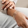 image:imageRossSimons Italian Sterling Silver and 18kt Gold Over Sterling Jewelry Set 3 Bangle Braceletsno gemstone