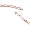 image:imageRossSimons Italian Sterling Silver and 18kt Rose Gold Over Sterling FigaroLink Braceletno gemstone