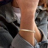 image:imageRossSimons Italian Sterling Silver and 22kt Gold Over Sterling Jewelry Set 2 Polished Bangle Braceletsno gemstone