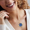 image:imageRossSimons Italian Tagliamonte Blue Venetian Glass Lion Pendant With 100 ct tw Sky Blue Topaz in 18kt Gold Over Sterling