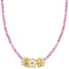 image:imageRossSimons MotherOfPearl and 20 ct tw Yellow Sapphire Daisy Bead Charm in 18kt Gold Over Sterling Charm